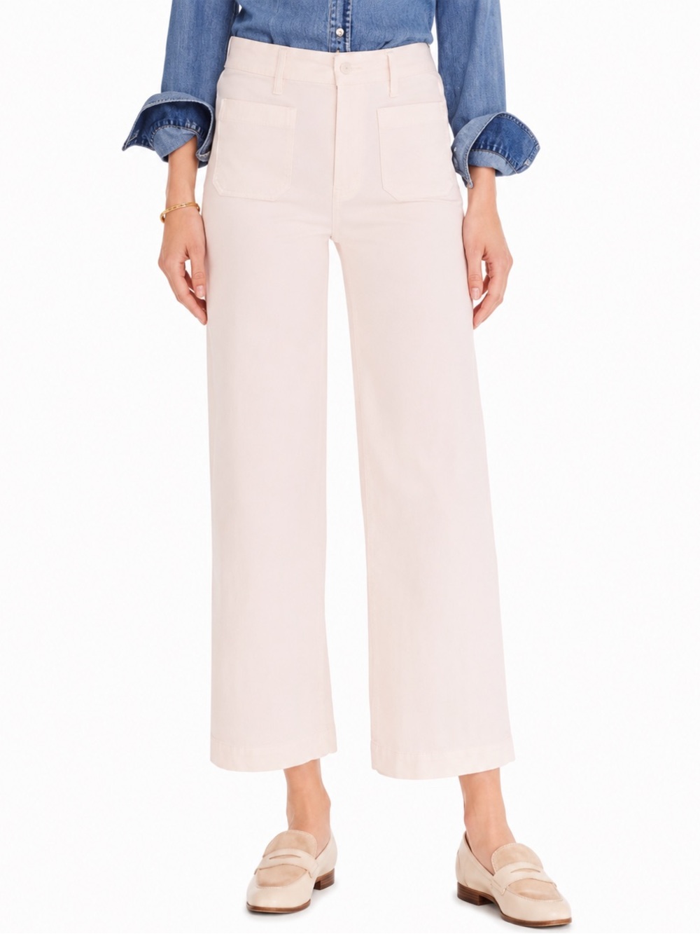 J.Crew Point Sur Wide Leg Crop Pants Pink Size 29 J0919